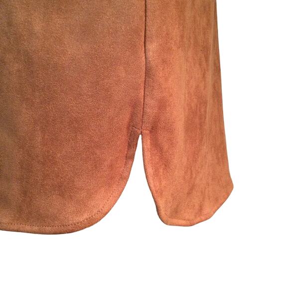 Jones New York Faux Suede Utility oversized Shirt small - Picture 3 of 5